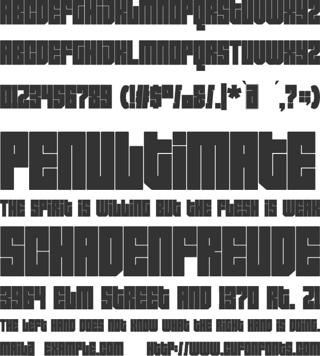 Bogiestone font preview