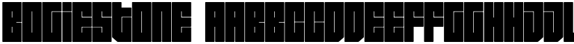 Bogiestone font