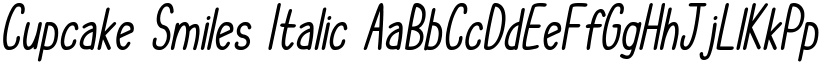 Cupcake Smiles Italic font
