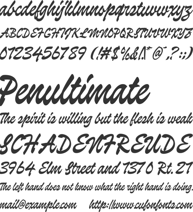 Palmira Club font preview