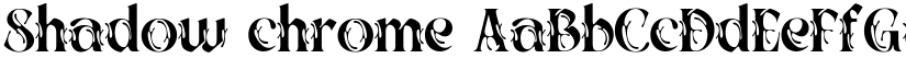 Shadow chrome font download