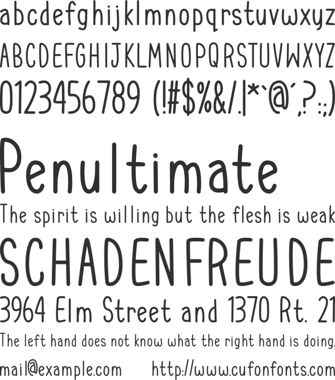 Cupcake Smiles font preview