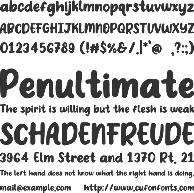 Stay Warm font preview