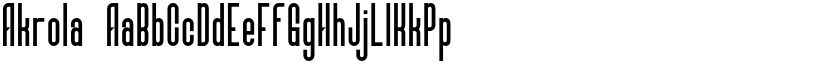 Akrola font download