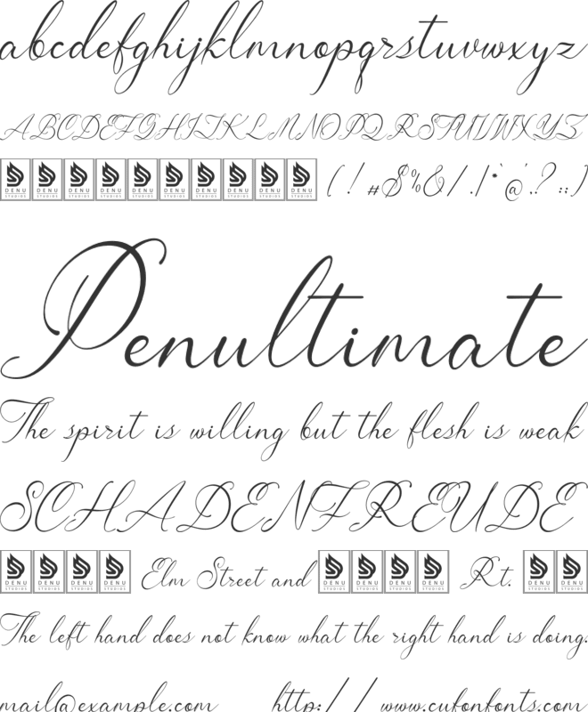 Claris Fleur font preview