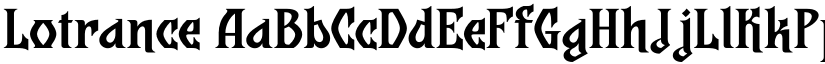 Lotrance font download