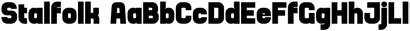 Stalfolk font