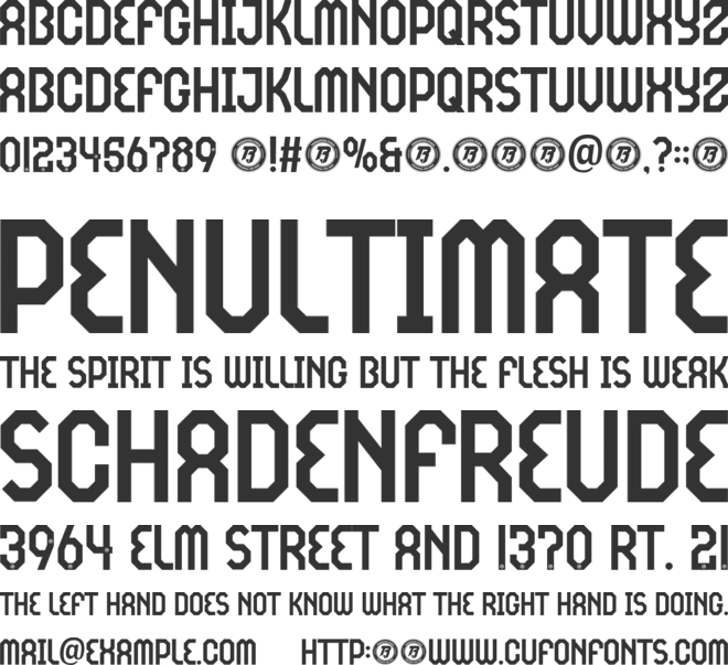 Feijenoord font preview