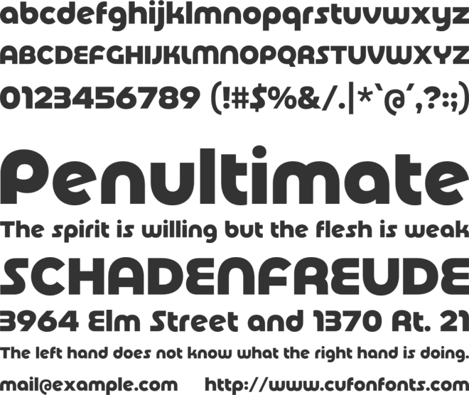 Basenji font preview