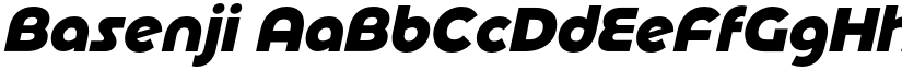 Basenji font