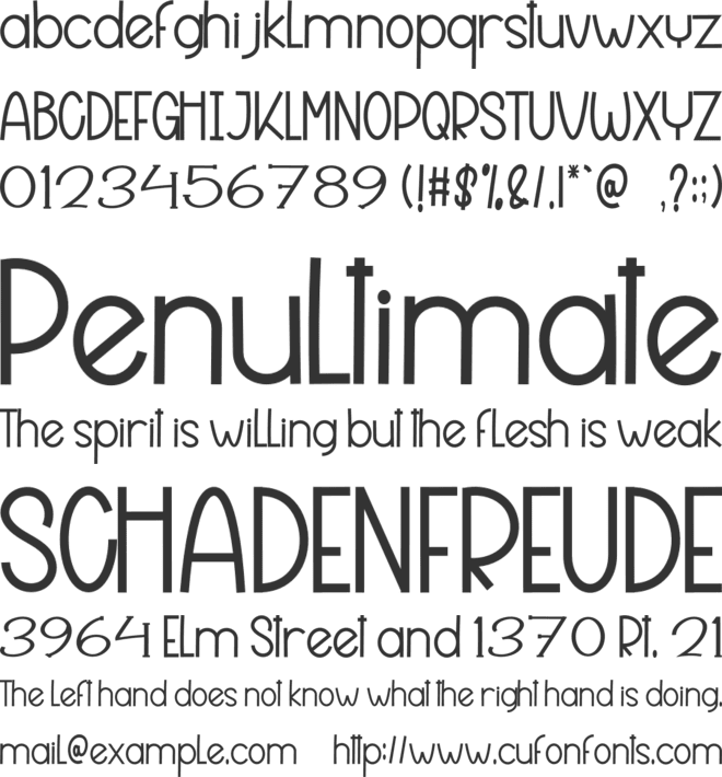 Beach Mango font preview