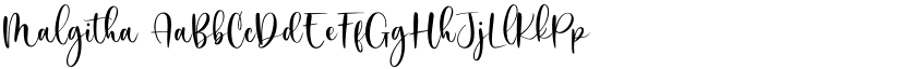 Malgitha font