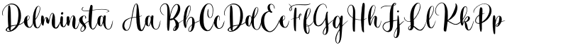 Delminsta font download