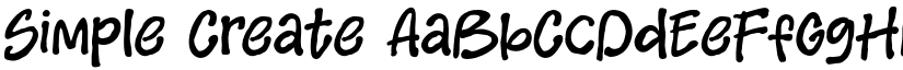 Simple Create font download
