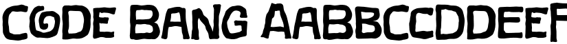 Code Bang font download