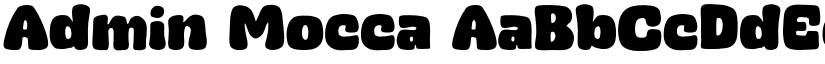 Admin Mocca font download