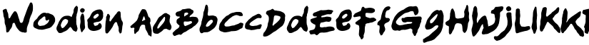 Wodien font