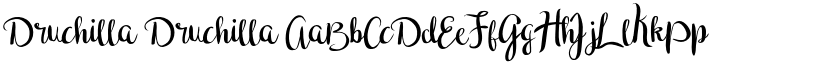 Druchilla Druchilla font