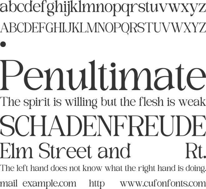 ROMENS DAWN font preview