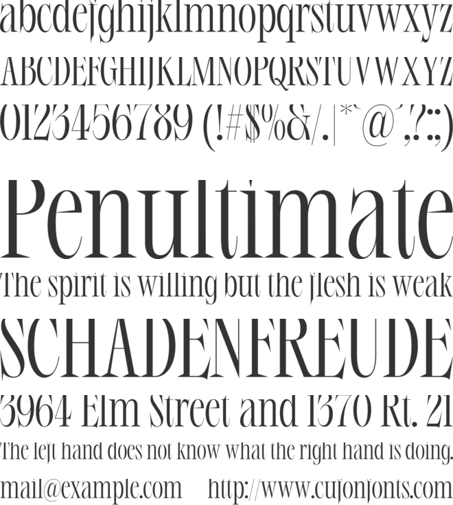 Gafsure font preview
