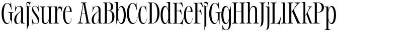 Gafsure font