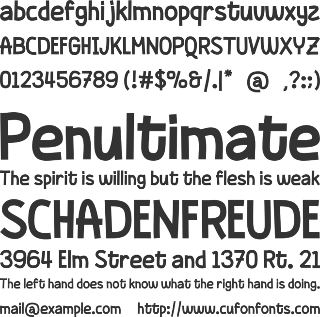Mornilo font preview