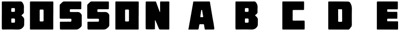 BOSSON font download