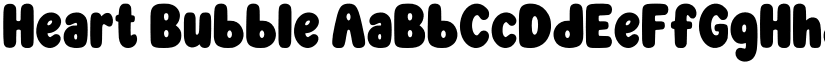 Heart Bubble font