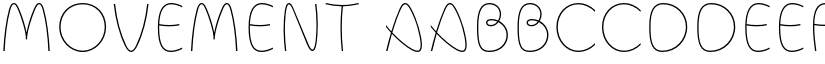 Movement font