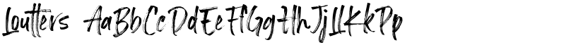 Loutters font download