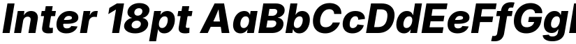 Inter 18pt font