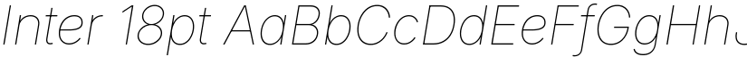 Inter 18pt font