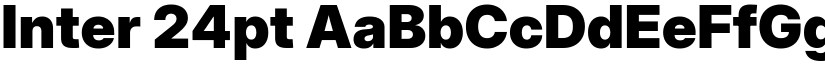 Inter 24pt font