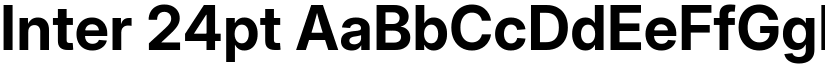 Inter 24pt font