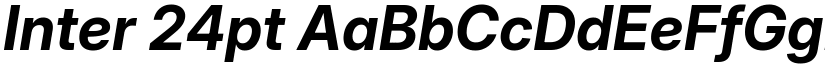 Inter 24pt font