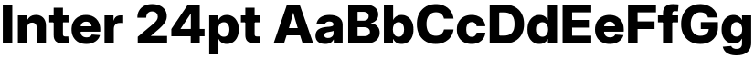 Inter 24pt font