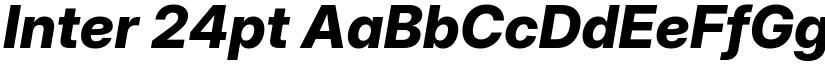 Inter 24pt font