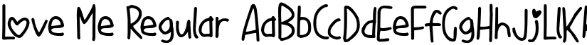 Love Me Regular font