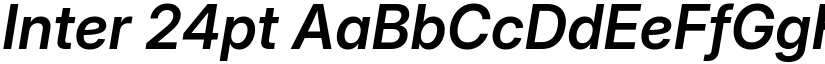 Inter 24pt font