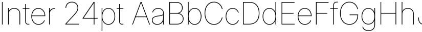 Inter 24pt font