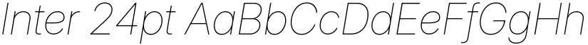 Inter 24pt font