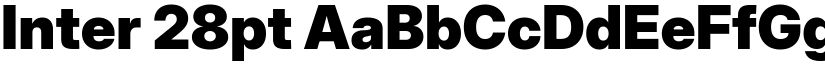 Inter 28pt font