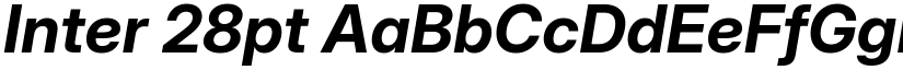 Inter 28pt font