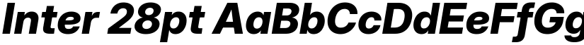Inter 28pt font