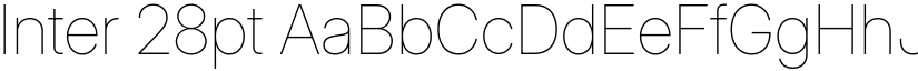 Inter 28pt font