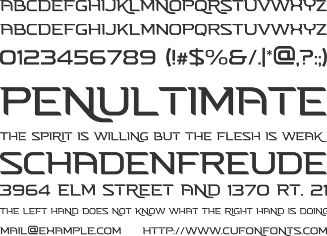 Mythical Dragon All Caps Poster font preview