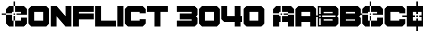 Conflict 3040 font