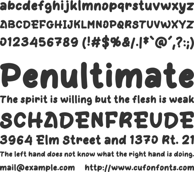 Easter Sprinkle font preview