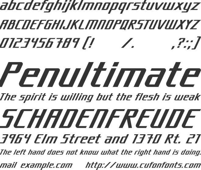 Metal Wind font preview