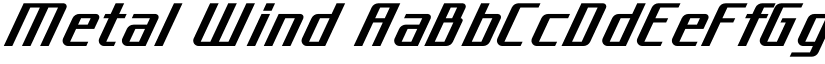 Metal Wind font